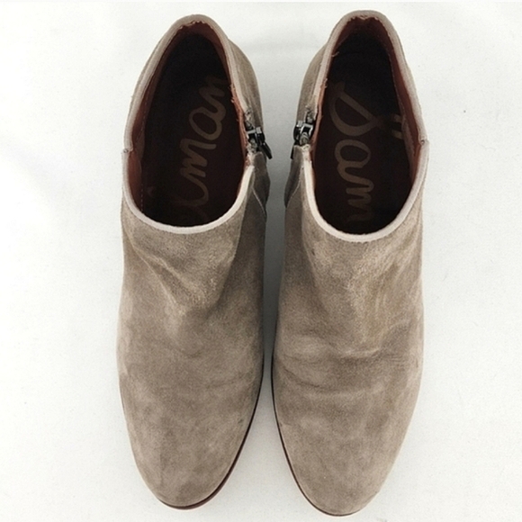 Sam Edelman Petty Women's Booties Sand Tan Suede  Western Low Heel Size 9M - Picture 7 of 14